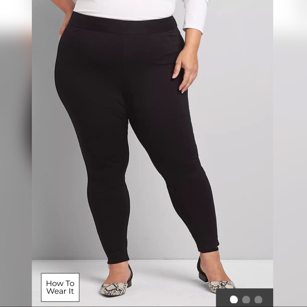 Lame Bryant ponte leggings